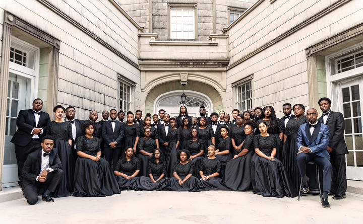 Aeolians choral group in concert attire